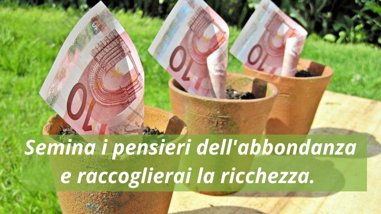 Abbondanza economica è una frequenza semina i pensieri giusti e raccoglierai la ricchezza Abbondanza economica è una frequenza semina i pensieri giusti e raccoglierai la ricchezza